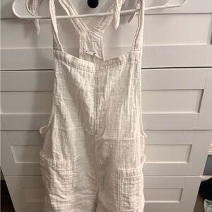 Aerie White Linen Garment